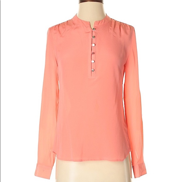Banana Republic Tops - Milly x Banana Republic Coral Silk Top